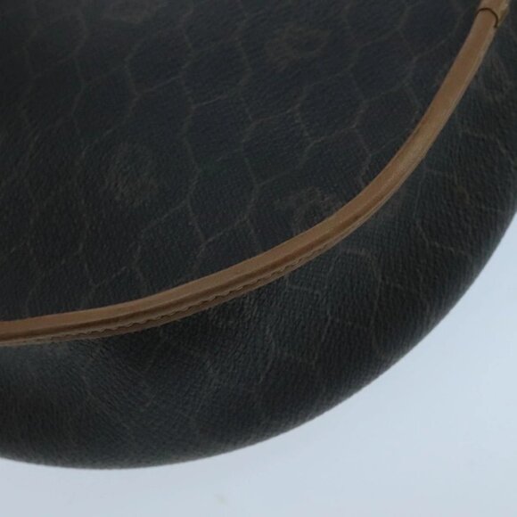 Christian Dior Honeycomb Canvas Shoulder Bag PVC Leather Black Auth 106108 - Picture 5 of 16